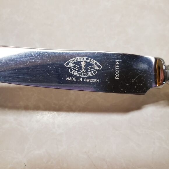 Jernbolaget Eskilstuna Beige Handle Rostfri Dessert Knives Set Of Six (6) - Picture 4 of 12